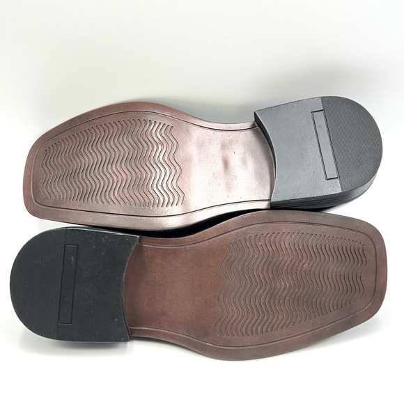 Kenneth Cole Mens Nevin Black Faux Leather Lace Up Dress Shoes Oxfords Size 8 M - Picture 9 of 12